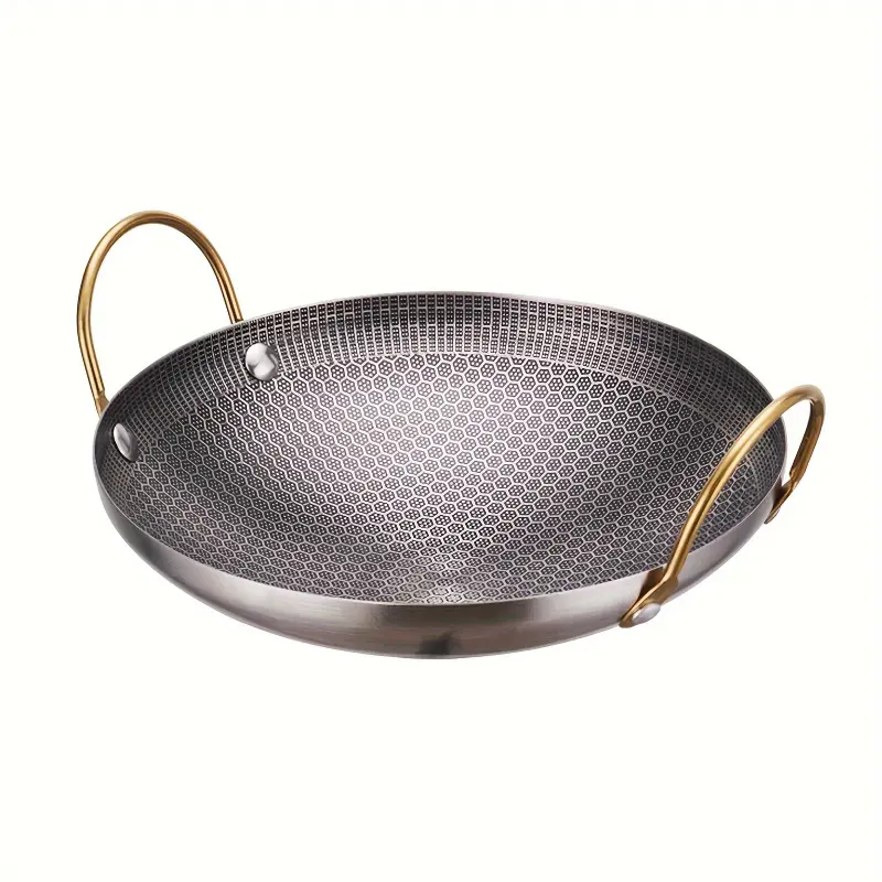 Stainless Steel Non-Stick Griddle Skillet - Portable, Easy-to-Clean Camp Kitchen Cookware for Camping, Outdoor BBQs