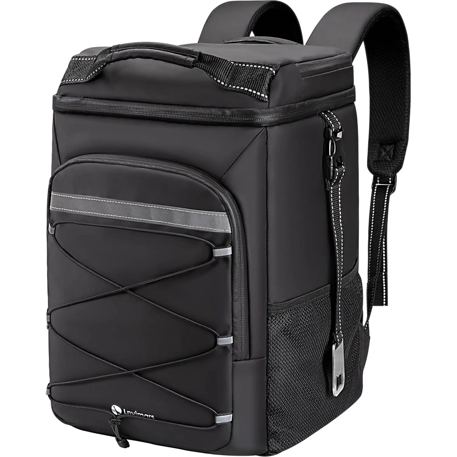 36 Can Insulated Backpack Cooler, Leakproof Waterproof Soft-Sided Cooler Bag, Large Capacity Portable Cooler for Camping, Hiking, Picnic, Lunch & Travel, Unisex Design for Men & Women proof soft cooler bag travel camp picnic side shelf large capacity zipp