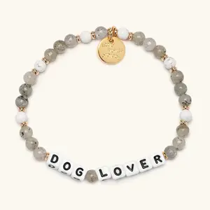Little Words Project - Dog Lover Bracelet – Trackable Kindness Bracelet for Dog Moms & Pet Lovers – Loyalty, Love & Joy Gift – Choose Your Size