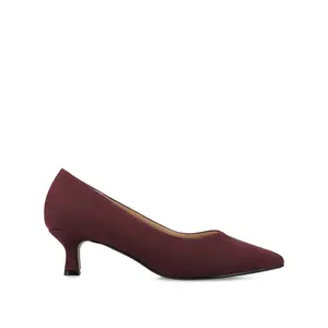 PAMMIE STATEMENT KITTEN HEELS IN WIDE - Oxblood