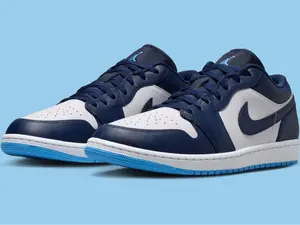 Nike Air Jordan 1 Low Midnight Navy University Blue 553558-404 Men’s Shoes NEW