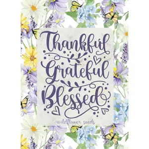 Thankful Grateful Blessed - Wildflower Mix Seed Packets