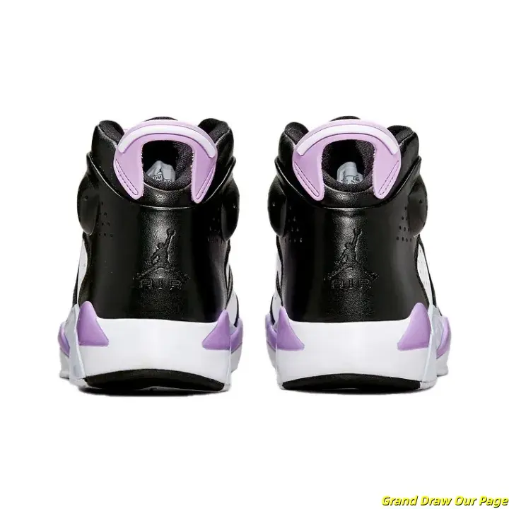 Brand New Sealed with Original Shoe Box Unisex Smooth Black White Leather Lavender Purple Three-Tone High Top Basketball Collectible Sneakers Breathable Mesh Rubber Outsole Sweet Girl Daily Streetwear Athletic Footwear Teen Casual Shoes
