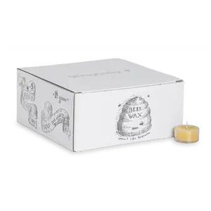 beeswax tealight candles - box of 100 beeswax tealight candles - box of 100