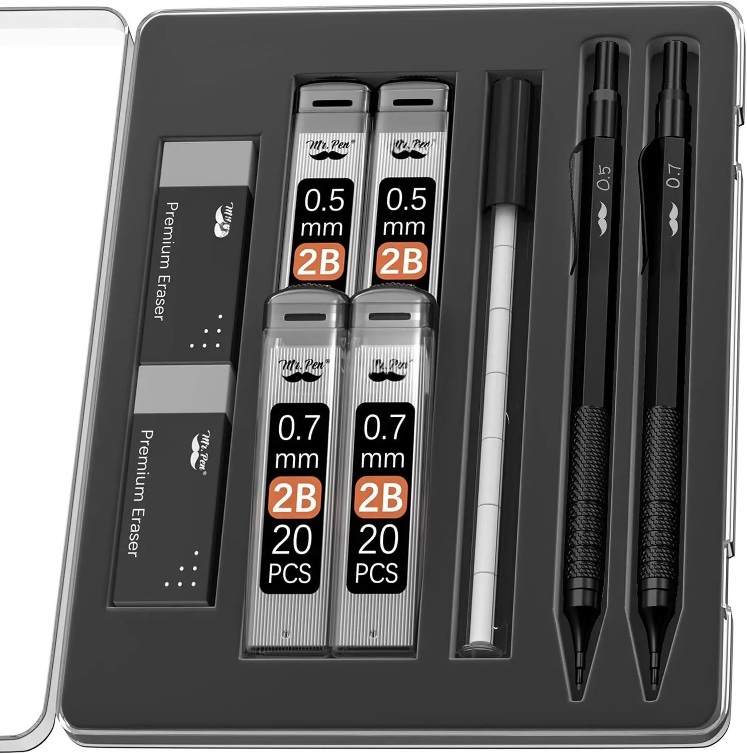 - Metal Mechanical cil Set, 2 Sizes, 0.5 & 0.7mm, Sketching & Drafting cil - Metal Mechanical cil Set, 2 Sizes, 0.5 & 0.7mm, Sketching & Drafting cil