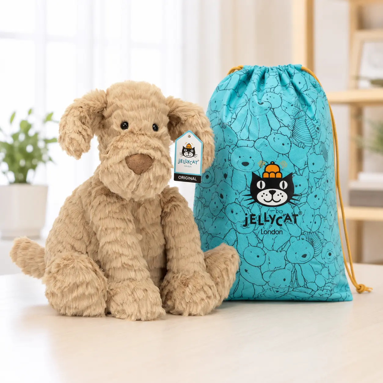 Authentic Jellycat Fuddlewuddle Puppy Plush | In Stock USA | Free Official Jellycat Gift Bag