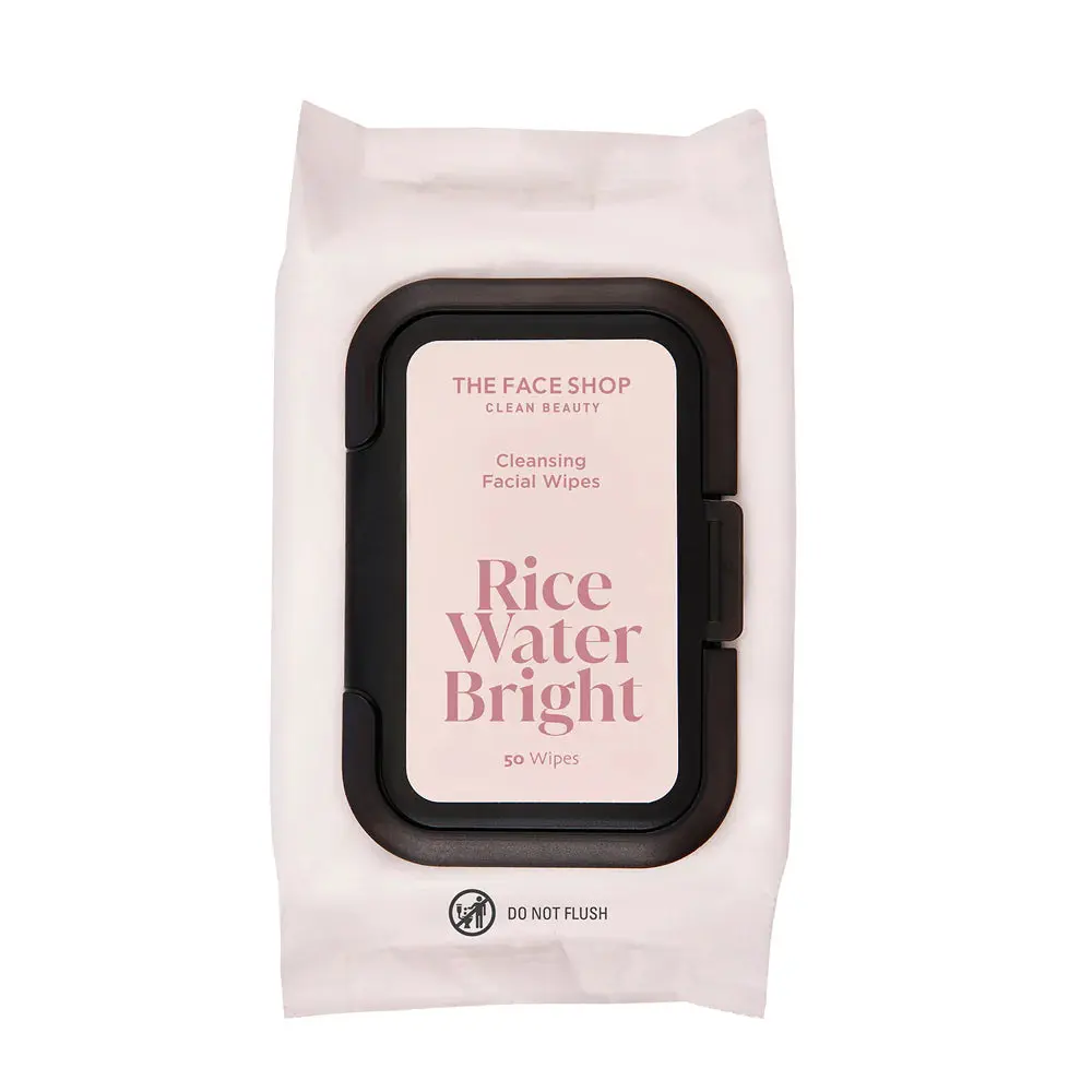 THEFACESHOP RICE WATER BRIGHT CLEANSING WIPES