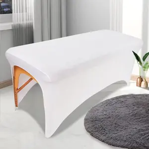 Elastic Beauty Bed Cover, Skin-Friendly Breathable High Stretch Fit, Easy Wash Durable, Suitable for Massage Beds, Eyelash Beds, Spa Beds