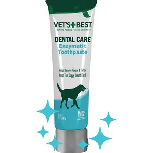 Vet’s Best Enzymatic Dog Toothpaste – Fresh Breath, Tartar & Plaque Control, 3.5 oz
