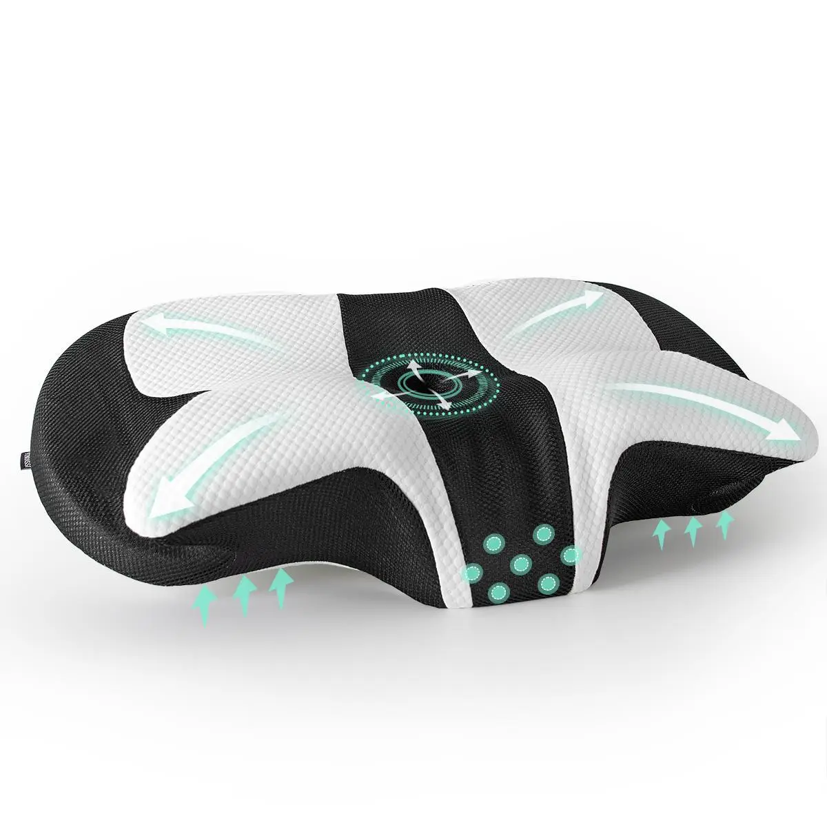 Memory Foam Bed Pillow, Bedroom Accessories Lengthening and Widening Contour Foam Design Sleep Pillow with Breathable & Washable Pillowcase for Side,