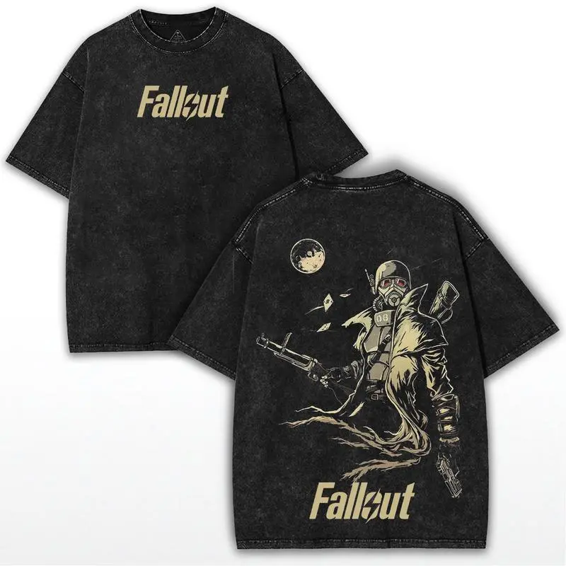 Men's Oversized Graphic T-Shirt, Vintage Heavyweight Round Neck Streetwear Top with a Washed Finish and Distressed Print, Tshirt, Shortsleeve