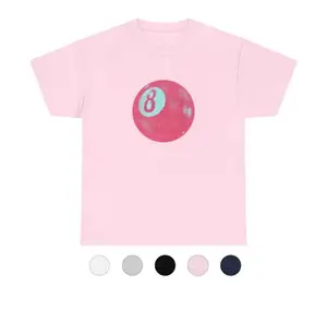 Pink Viral 8 Ball Aesthetic, Full Color, Trendy for Men Women Unisex T Shirt