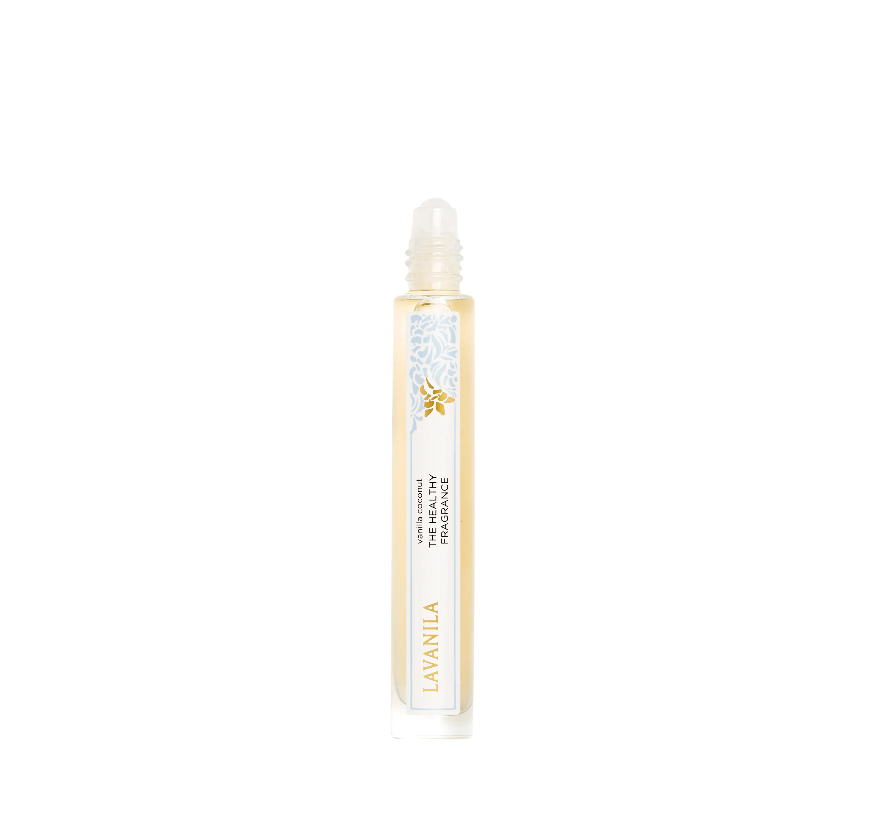 Lavanila The Healthy Roller-Ball Vanilla Coconut Fragrance Oil - Travel Size Roll-On with Warm Vanilla, Young Coconut & Tahitian Tiare Flower, Gourmand Scent 0.32 oz