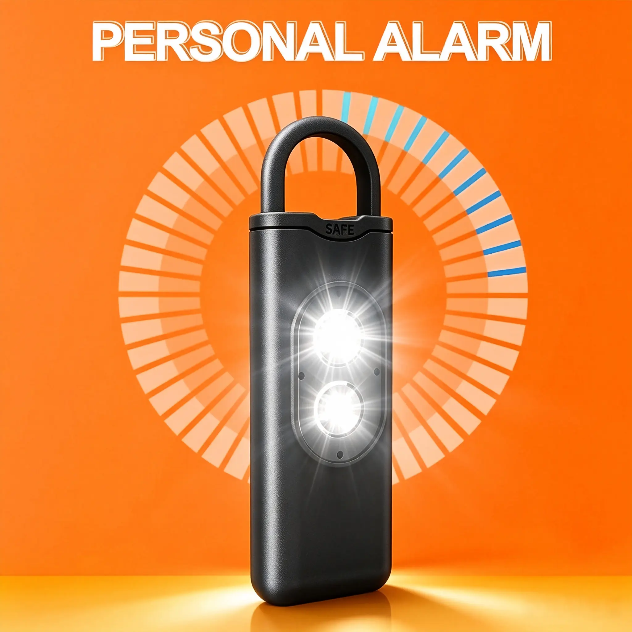 Personals Alarm with LED Lights and 130dB Alerts for Outdoor Activity Emergencies Protections Selves Defense