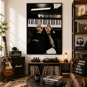 Vintage Mac Miller Piano Poster, Tribute Mac Miller Poster, Music Lovers Poster,Poster only Decor Kitchen