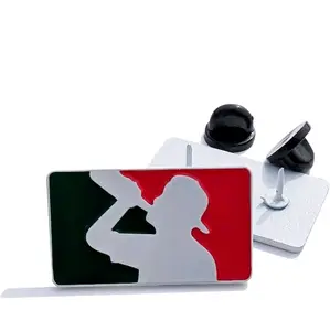 Pin Mexican Racing Pin Mexican Flag Pin For Caps Clothing Enamel Badge Plate pin