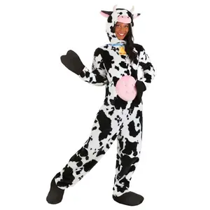 Adult Deluxe Plush Spotted Cow Costume