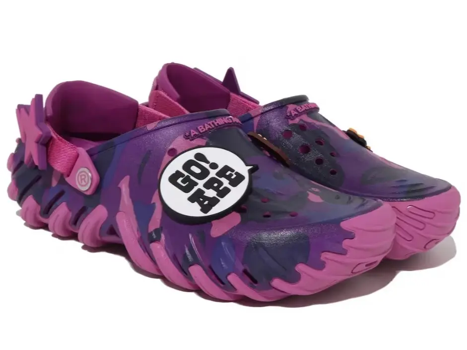 Bape x Crocs Echo Ro Clog Purple Camo - 4, 5, 6, 7, 8, 9, 10, 11, 12