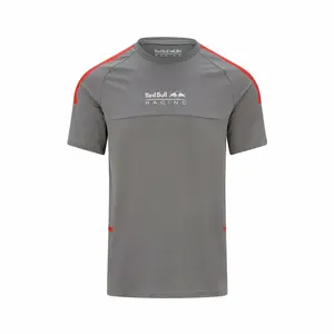 Red Bull Racing F1 Men's Short-Sleeve Athletic Tech T-Shirt, Spandex-Polyester Sports Clothes for Sports & Outdoor Activities