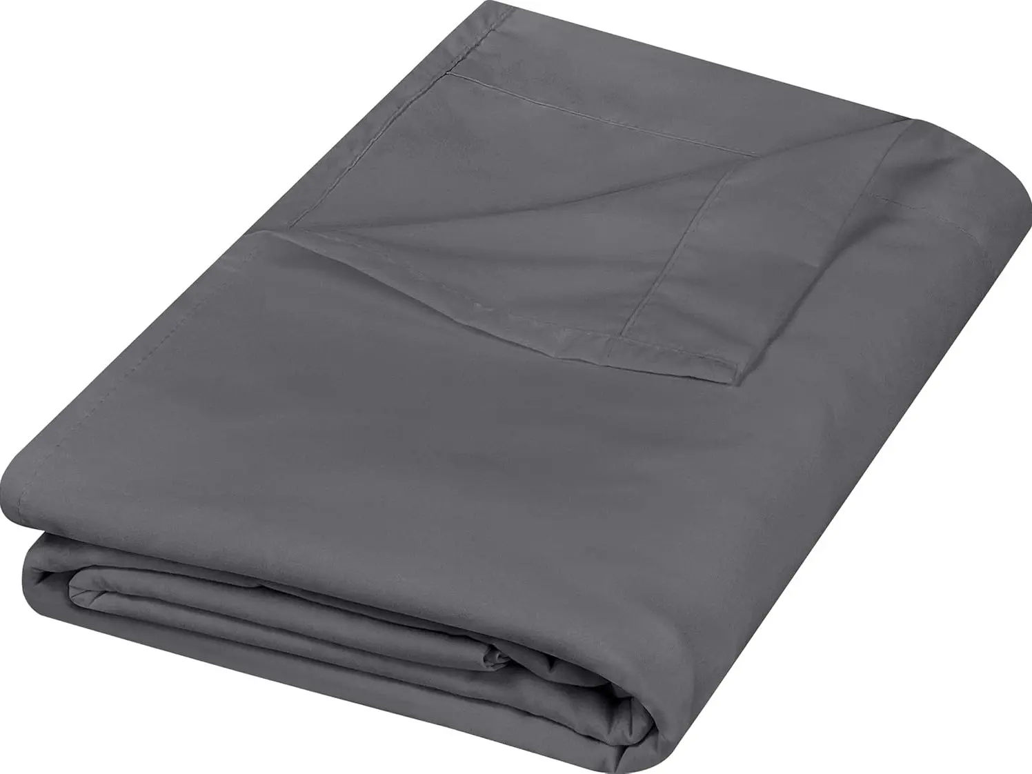 Flat Sheet - 1 Pack (Queen, Grey) - Soft Brushed Microfiber Fabric - Shrinkage & Fade Resistant - Easy Care Bed Sheet