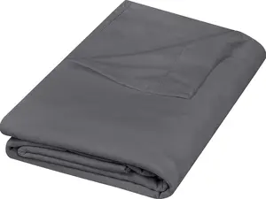 Flat Sheet - 1 Pack (Queen, Grey) - Soft Brushed Microfiber Fabric - Shrinkage & Fade Resistant - Easy Care Bed Sheet