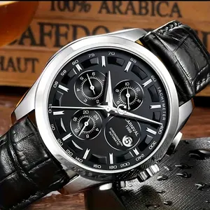 [Stylish Men's Mechanical Watch] CARNIVAL Stylish Multifunctional Automatic Men's Mechanical Watch | Sports Calendar, 30 Meters Waterproof