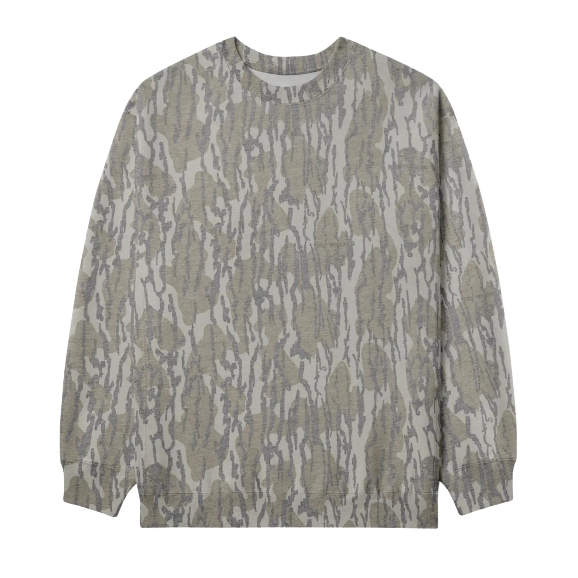Mossy Oak Bottomland Camo Sweatshirt For Men, Breathable Camo Print – Original Hunting Style Sweatshirt for Men & Women