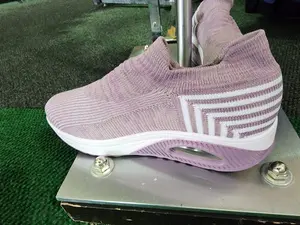 Purple knit walking shoe - 7.5