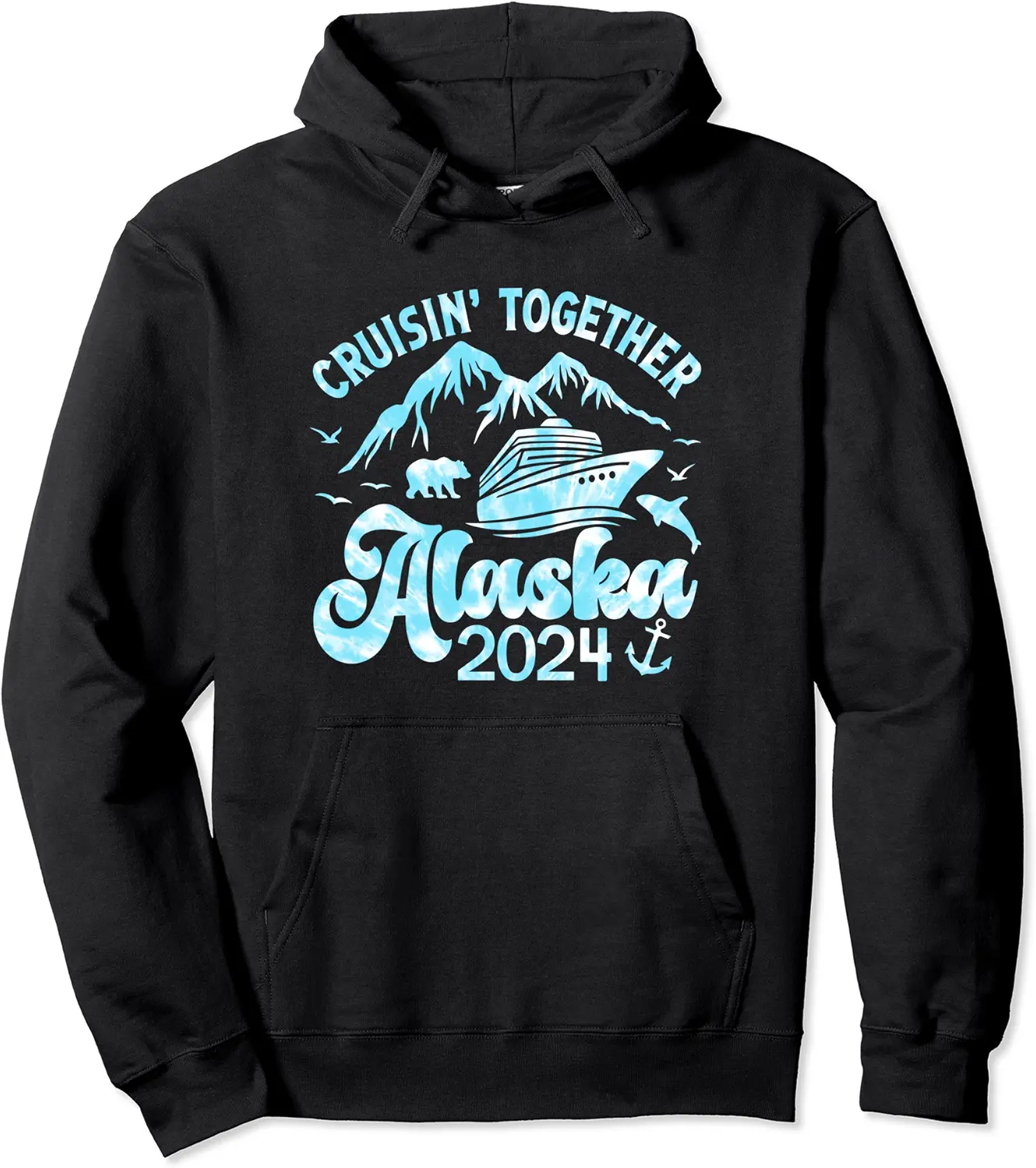 Retro Matching Family and Friends Group Alaska Cruise 2024 Pullover Hoodie - Feliciabr Shop 58B0CP8TPG7X
