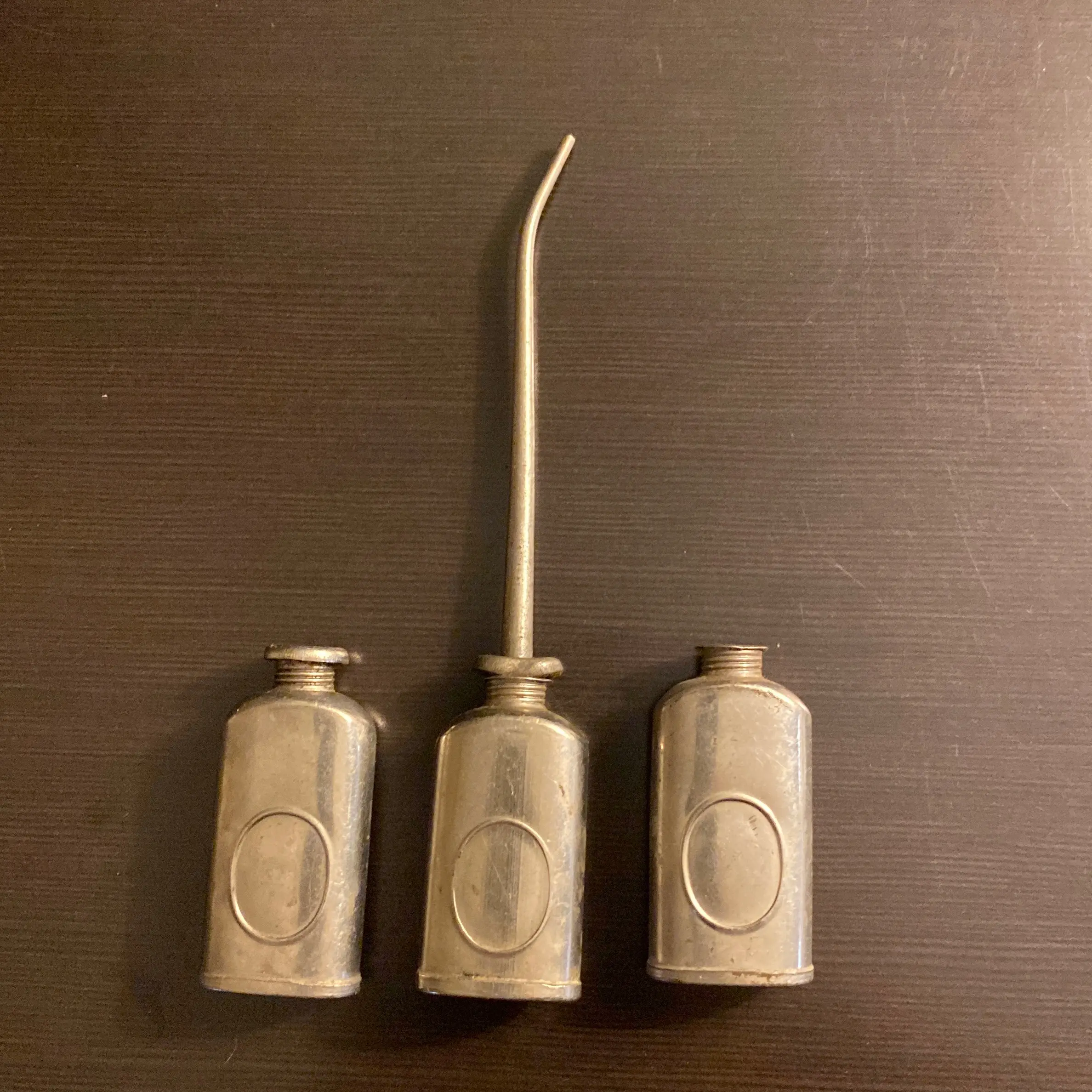 Antique pocket mini thumb oil can made in USA