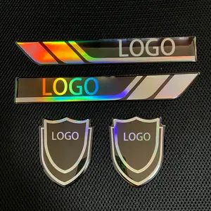 For Toyota car body decorative stickers, 4-piece set, car stickers, polycarbonate (PC) material, colorful waterproof stickers, car emblem stickers