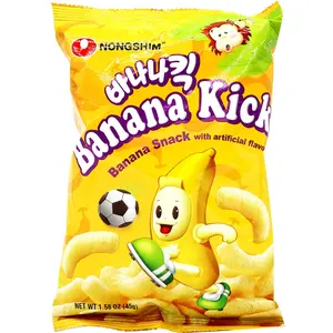Nongshim Banana Kick 1.59 OZ – Sweet & Crunchy Banana-Flavored Snack