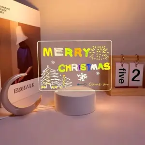 Multifunctional Glowing Drawing Board Light Source, Erasable Whiteboard Multi-Colored Pens Set, Creative Learning Lamp