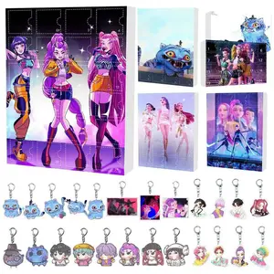 Kpop Hunter X Hunter Calendar Blind Box Backpack Acrylic Pendant Keychain, Christmas Arrival Gift, Kpop Fans Collectible Item, Keychain Surprise Collectibles