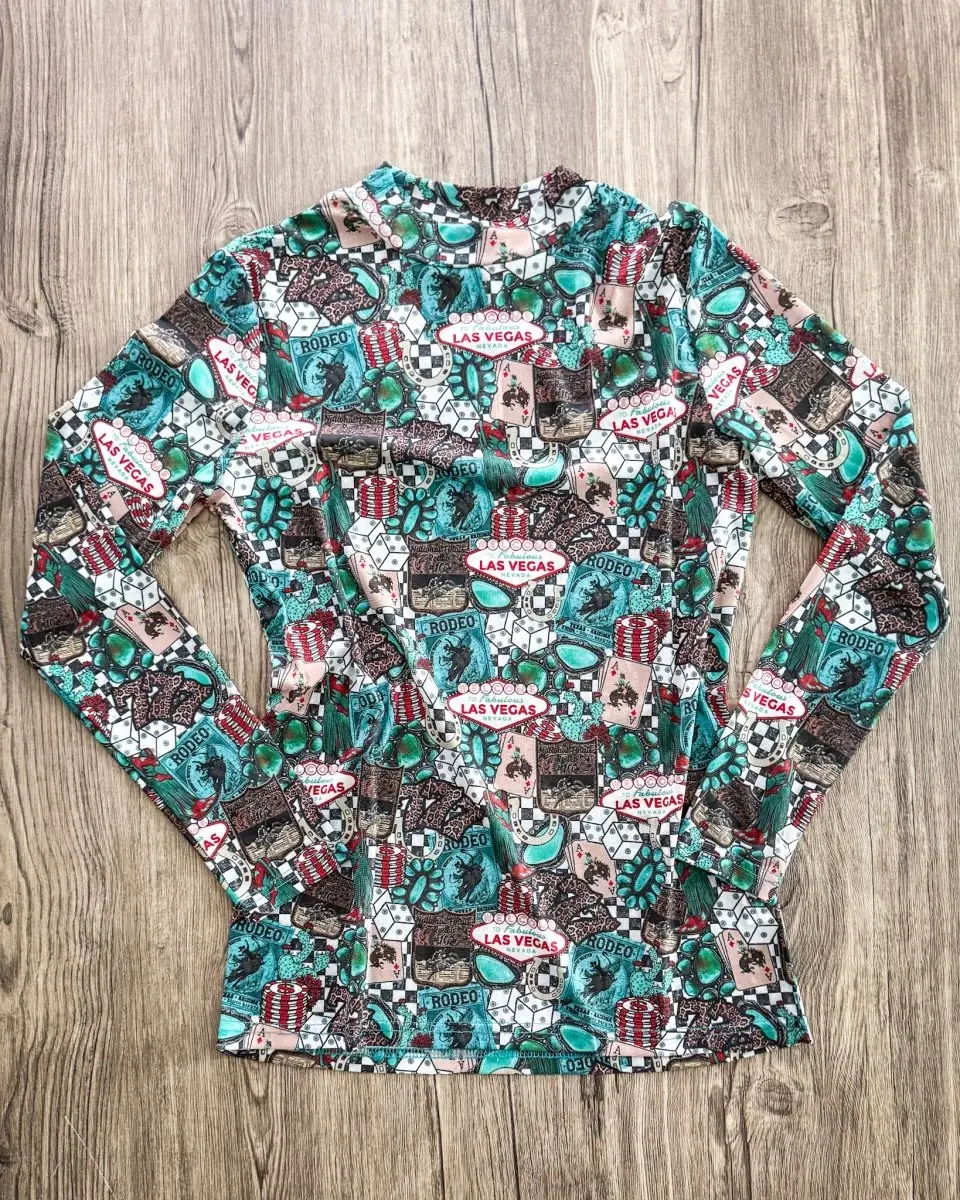 Viva Las Cowgirl Mesh Top by Sterling Kreek