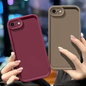 Shockproof with Lens Protection Cases for Iphone 16E 6S 6Plus 7 8 SE2 SE3 7Plus 8Plus X XS XR XS Max 11 12 13 14 15 16 Pro Max Back Cover Ultra-Thin Bumper Phone Shell Casing Accessories