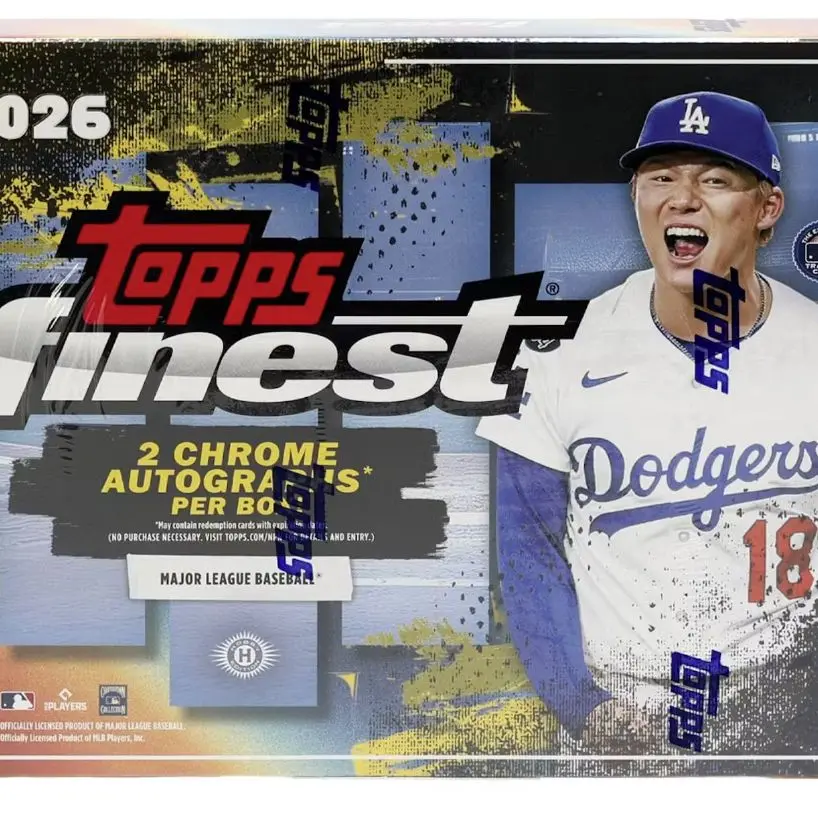 2026 Topps Finest MLB hobby pack, Sports Trading Cards, Collectible Sports Cards