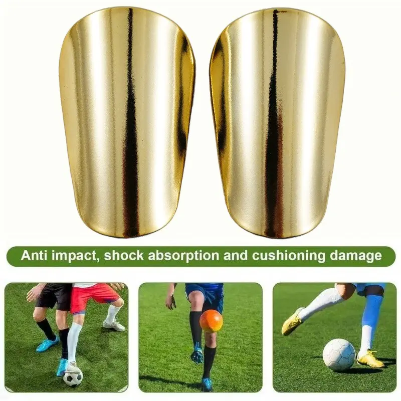 Electroplated Football Shin Guards for Adults & Teens, Lightweight Durable Soccer Leg Protection, Shock Absorption Anti-Collision, Soccer Training Equipment, Football Accessories, Soccer Gear