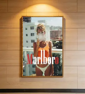 Vintage Marlboro cigarettes, western cigarettes poster,Canvas poster, no frame, gift for others, home decoration.Buy 2 Get 1 Free