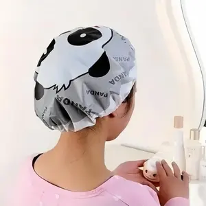 Cute Cartoon Bath Cap, Waterproof Head Cover, Reusable Eva Hair Protection Hat, Travel Essential, Durable & Stylish Design