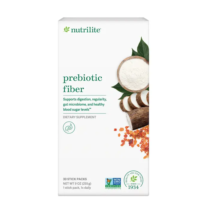 Nutrilite Prebiotic Fiber | Soluble Plant-Based Fiber | 30 Stick Packs