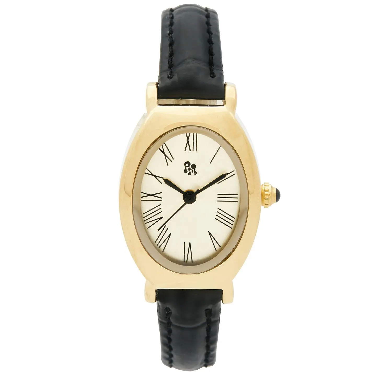 petit moments Saldana Watch in Black Croc