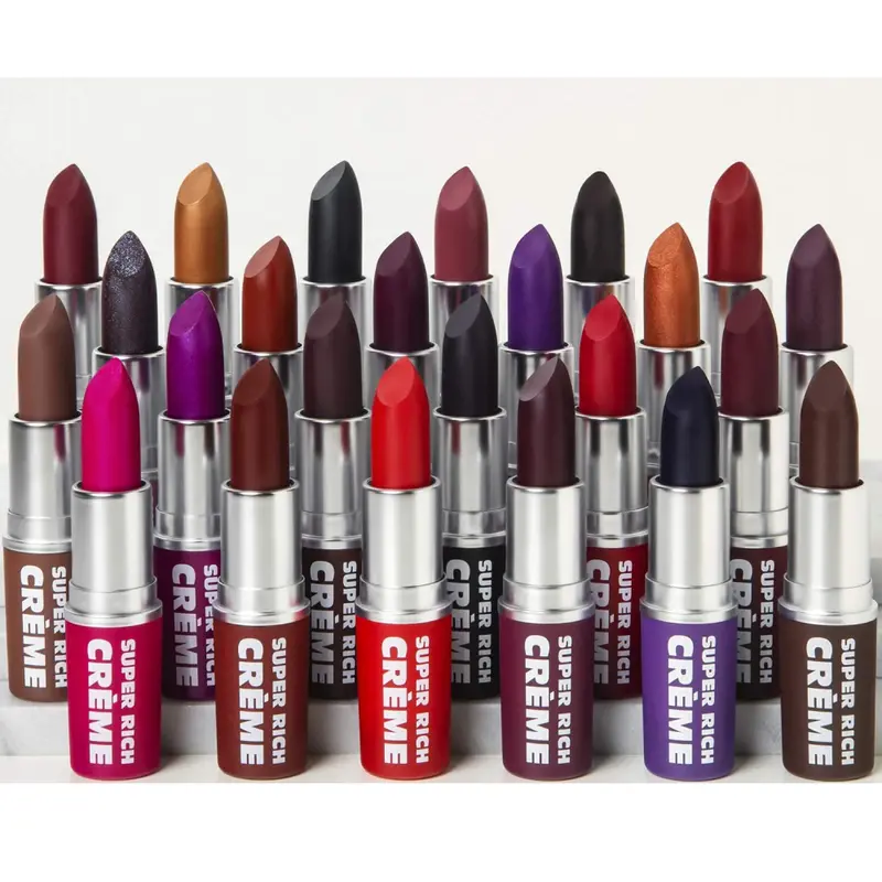 Ruby Kisses Super Rich Creamy Lipstick (Regular Edition) - Glossy Lipgloss Makeup Product with Vitamins, Full Coverage, Hydrating, Moisturizing, Smoothing, Contouring, High Pigmentation, Soothing, 0.5 oz Daily Selfcare Treat for Soft Wear