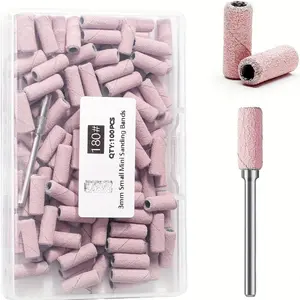 [100Pcs Professional Nail Drill Bits] 100Pcs Professional Nail Drill Sanding Bands, Unscented Nail Drill Bits for Manicure and Pedicure Tools