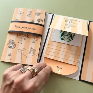 YELLOW WEDDING Gift Card Holder Handmade Waterfall Gift Card Booklet wedding gift card holder book wedding gift for couple bridal shower