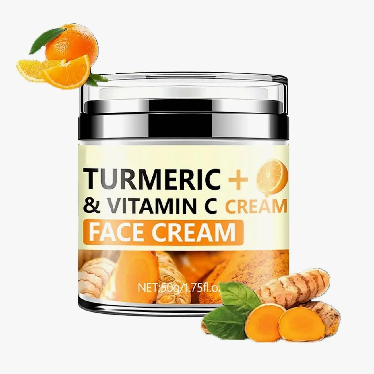 Turmeric Firming Face Cream,Hydrating Anti-wrinkle Tighten Lift Face Cream for Smooths Wrinkles, Tightening and Lift Skin, Fine lines, Loose & Sagging Skin for Dry, Sensitive & Dull 1.76 oz