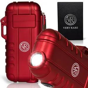 VERY RARE Red Plasma Arc Lighter - Dual Arc, Windproof, USB-C Rechargeable, Waterproof, Durable Everyday Use, Signature VR Glow
