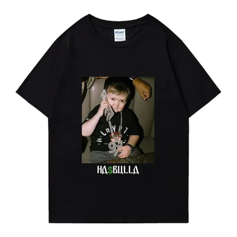 Vintage Hasbulla Fighting T shirt Summer y2k outfits men Men Women Fashion Graphics T-shirt Oversized short sleeve Pure Cotton Unisex Tops