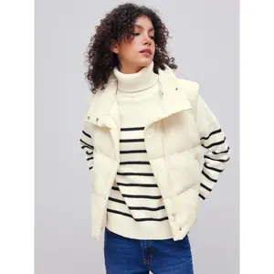 Cider [size 2-10] High Neck Solid Pocket Puffer Vest