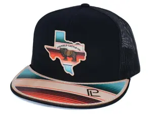 Texas Oilfield Leather Bill Yupoong Hat